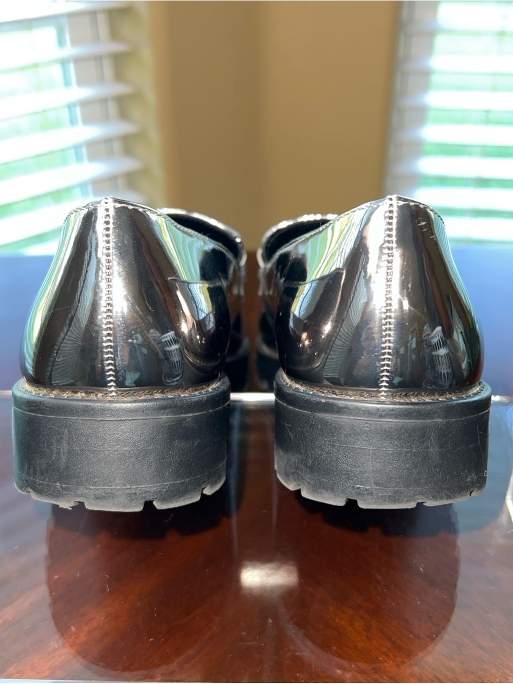 Bandolino Womens Franny Loafers Pewter Silver Sz 7M Preppy Career Academia - Picture 3 of 12